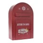 XMAS RED METAL MAILBOX 25X12Χ38CM