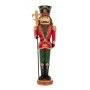 GREEN RED RESIN NUTCRACKER 15X11.5X46.5CM