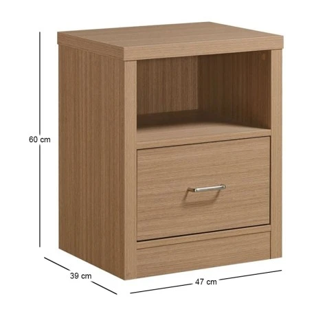 CALIBER Bedside 47x39x60 Sonoma Oak 1-Drawers