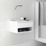 Mary Megapap melamine hanging bedside table in white color 40x30x23cm.