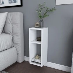 Sault Megapap melamine wall nightstand in white color 23,2x22x59.6cm. Sault Megapap melamine wall nightstand in white color 23,2x22x59.6cm.
