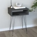 Scott Megapap melamine side table in anthracite color 40x30x60cm.