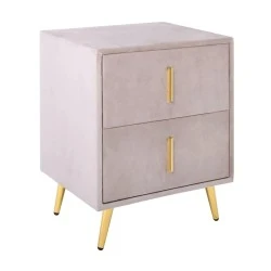 Κομοδίνο Passion ύφασμα velure χρώμα cappuccino 51x40x65εκ. Κομοδίνο Passion ύφασμα velure χρώμα cappuccino 51x40x65εκ.