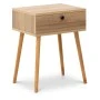 Κομοδίνο Pauline Megapap χρώμα pine oak 45x35x61εκ.