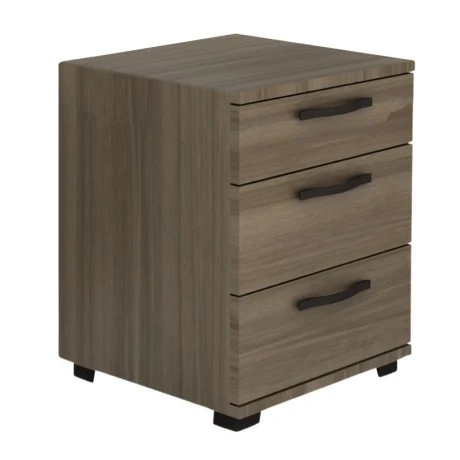 Roco Megapap melamine night stand in walnut color 40x39x57cm.