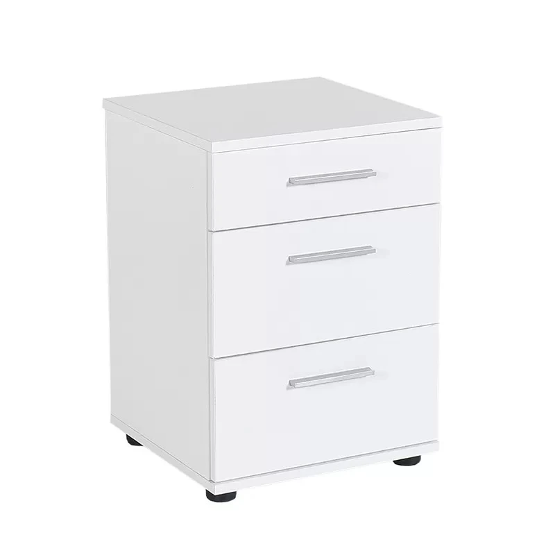 Trendline Megapap bedside table - chest of drawers in white color 40x39x57cm.