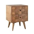 TEKA Bedside 40x35x55 Acacia Natural Finish