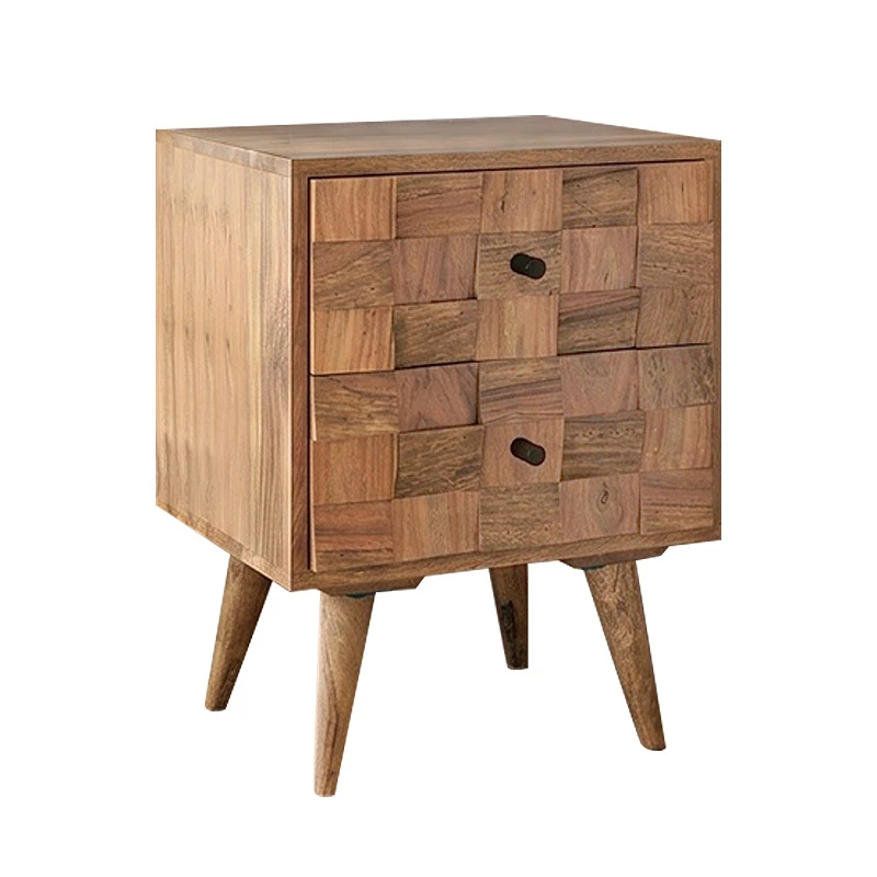 TEKA Bedside 40x35x55 Acacia Natural Finish