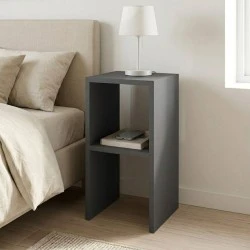 Smile Megapap melamine nightstand - side table in anthracite color 30x30x60cm. Smile Megapap melamine nightstand - side table in anthracite color 30x30x60cm.