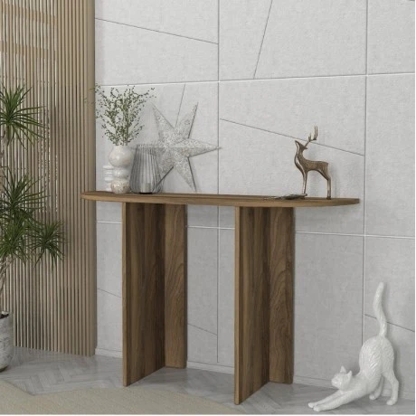 Κονσόλα Cortado Megapap χρώμα καρυδί 120x35x75εκ.