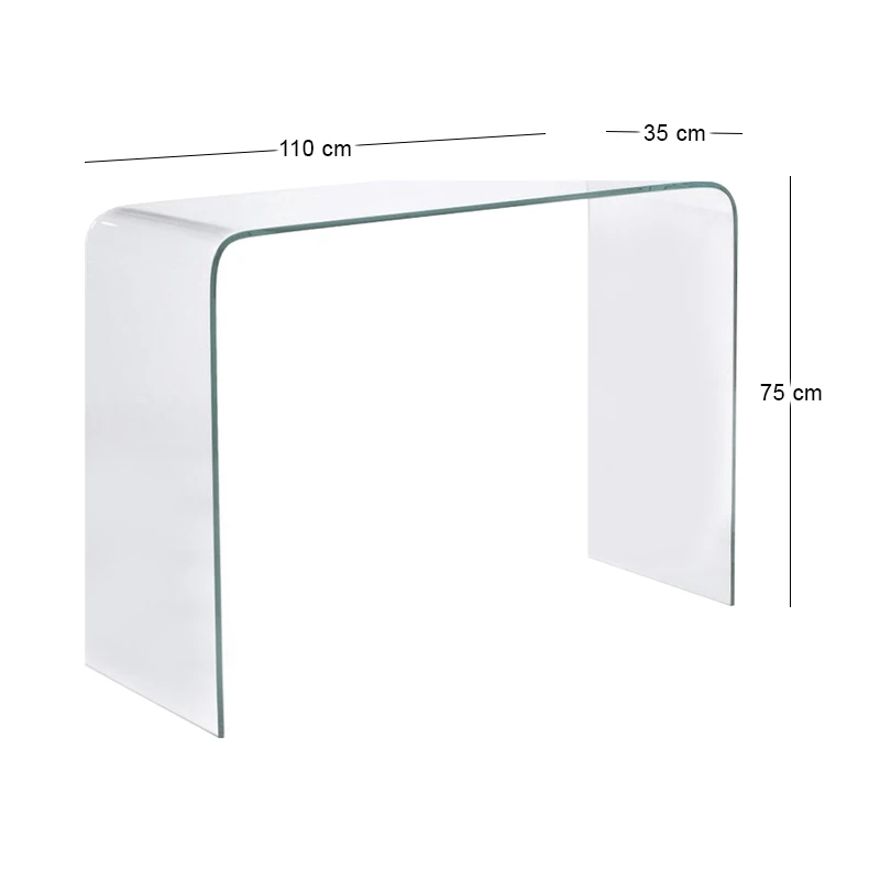 GLASSER Clear Console 110x35x75cm