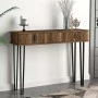 Helsinki Megapap melamine console in walnut color 120x35,5x90cm.