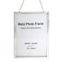 METAL HANGING PHOTO FRAME WITH SILVER CHAIN 13X18CM