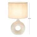 CRΘME CERAMIC LAMP WITH CRΘME HAT 43CM