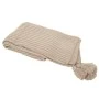 CRΘME KNITTED COUNTERPANE WITH TASSELS 130X170CM
