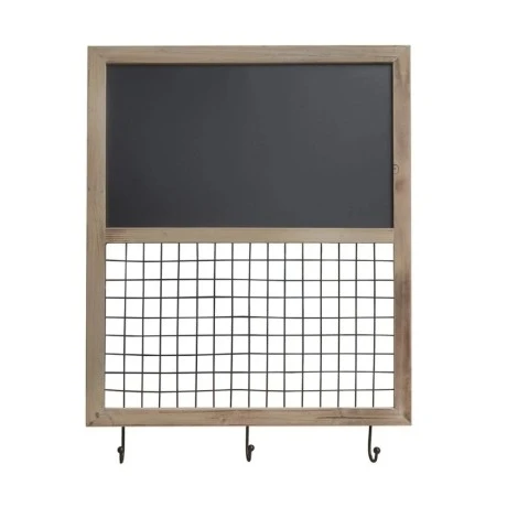 WOOD AND METAL WALL HANGER 55X5X66CM