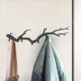 Bough Megapap metal hanger in black color 87x2x22cm.
