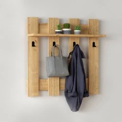 Carina Megapap melamine wall hanger in sapphire oak color 70x18x70cm. Carina Megapap melamine wall hanger in sapphire oak color 70x18x70cm.