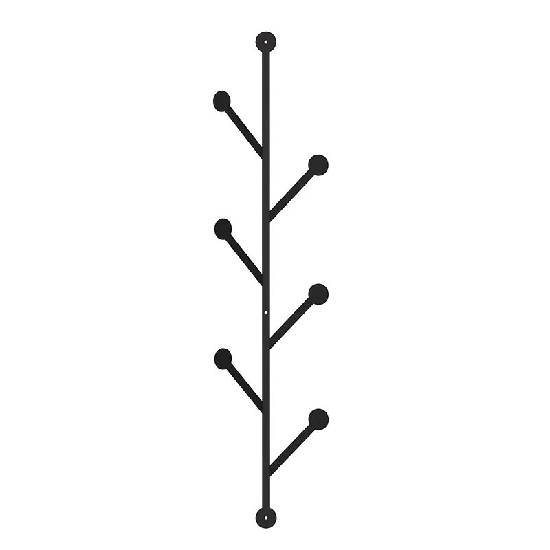 Ponpon Megapap metal hangerin black color 22x5x94cm.