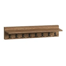 Kery Megapap melamine wall hanger in walnut color 100x12x20cm. Kery Megapap melamine wall hanger in walnut color 100x12x20cm.