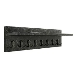 Kery Megapap melamine wall hanger in black marble color 100x12x20cm. Kery Megapap melamine wall hanger in black marble color 100x12x20cm.