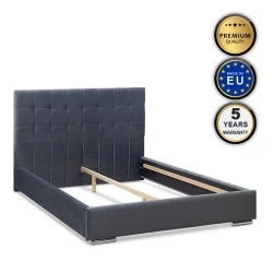 Fabrizio Megapap fabric bed in grey color 160x200cm. Fabrizio Megapap fabric bed in grey color 160x200cm.