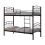 DECKER Double Deck Bed 90x200 Metal Black