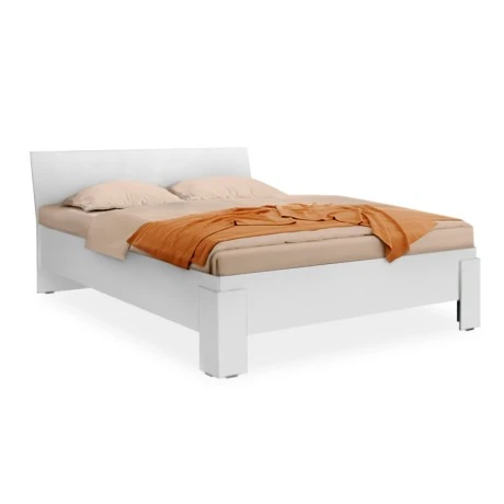 Robin Megapap melamine bed in white 160x200cm.