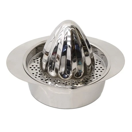 Λεμονοστίφτης Homeplus inox χρώμα ασημί 18x15x14εκ.