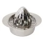 Homeplus lemon squeezer inox with 2 cones in silver color 18x15x14cm.