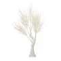 ILLUMINATED XMAS TREE 220CM WITH 3072 WARM WHITE LED ON WHITE METAL BASE 30X30CM