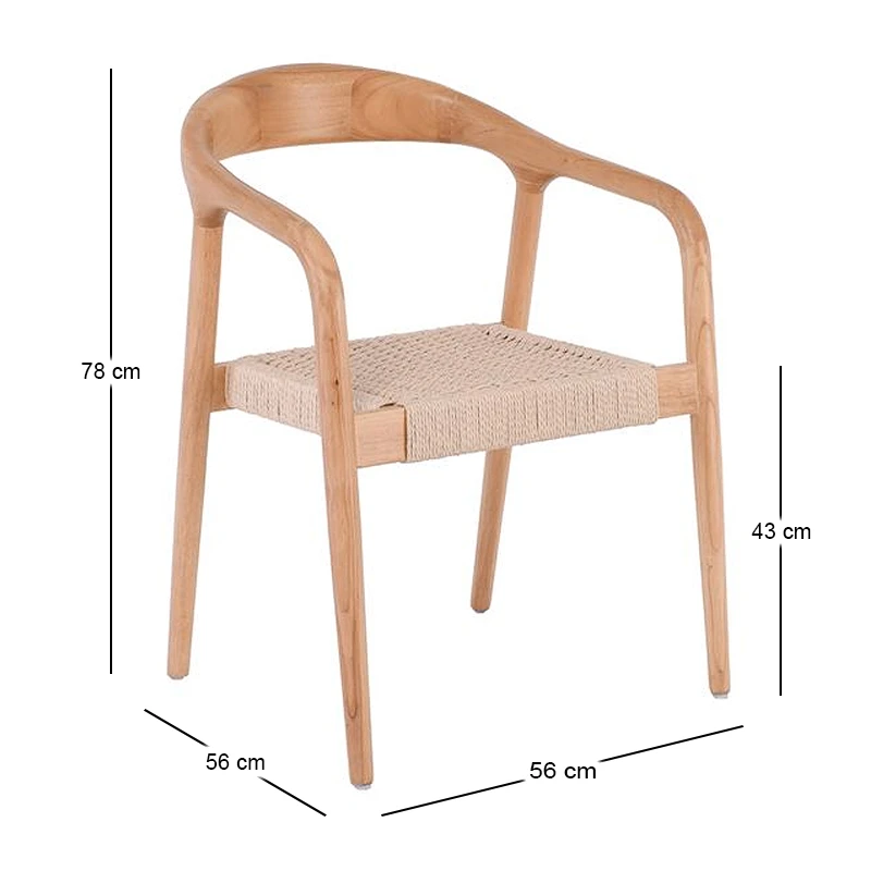 LEXY Armchair Natural, Paper Rope