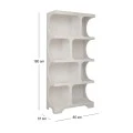 ΛΕΥΚΗ MDF ΡΑΦΙΕΡΑ  85Χ37Χ180ΕΚ