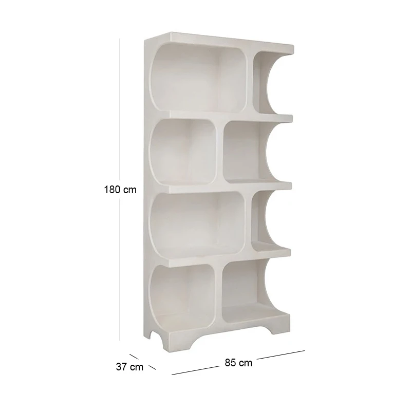 ΛΕΥΚΗ MDF ΡΑΦΙΕΡΑ  85Χ37Χ180ΕΚ