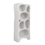 WHITE MDF BOOKSHELF WITH IRREGULAR CASES 80X36X180CM