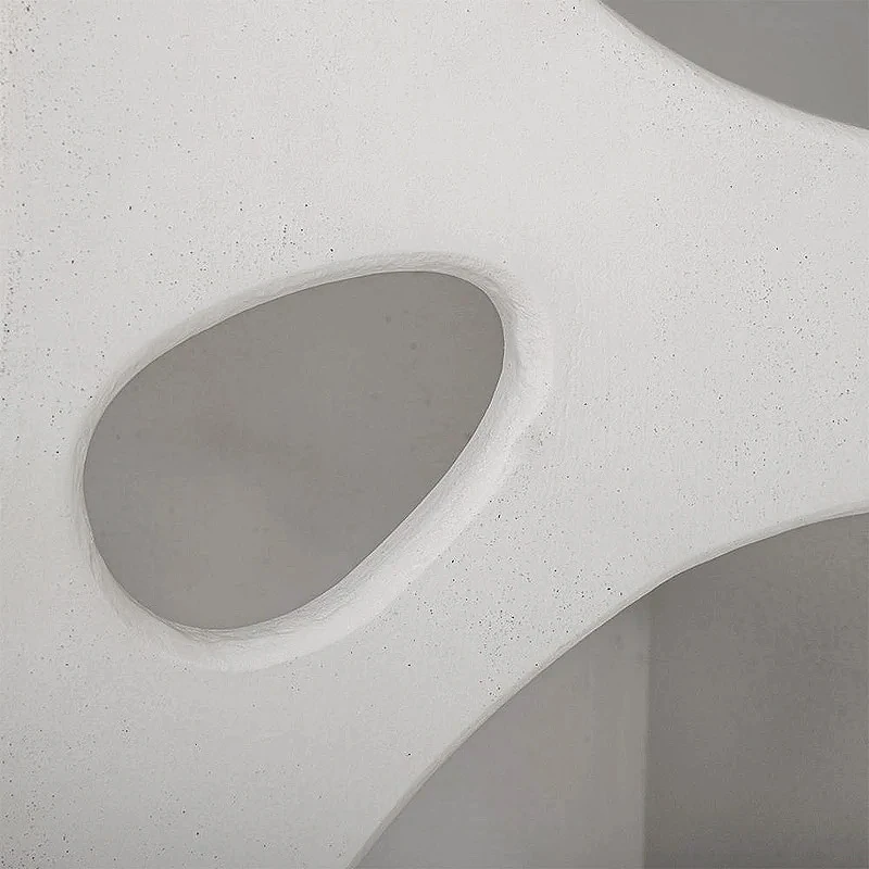 WHITE MDF BOOKSHELF WITH IRREGULAR CASES 80X36X180CM