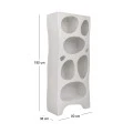 WHITE MDF BOOKSHELF WITH IRREGULAR CASES 80X36X180CM