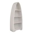 WHITE MDF BOOKSHELF 80X36X190CM