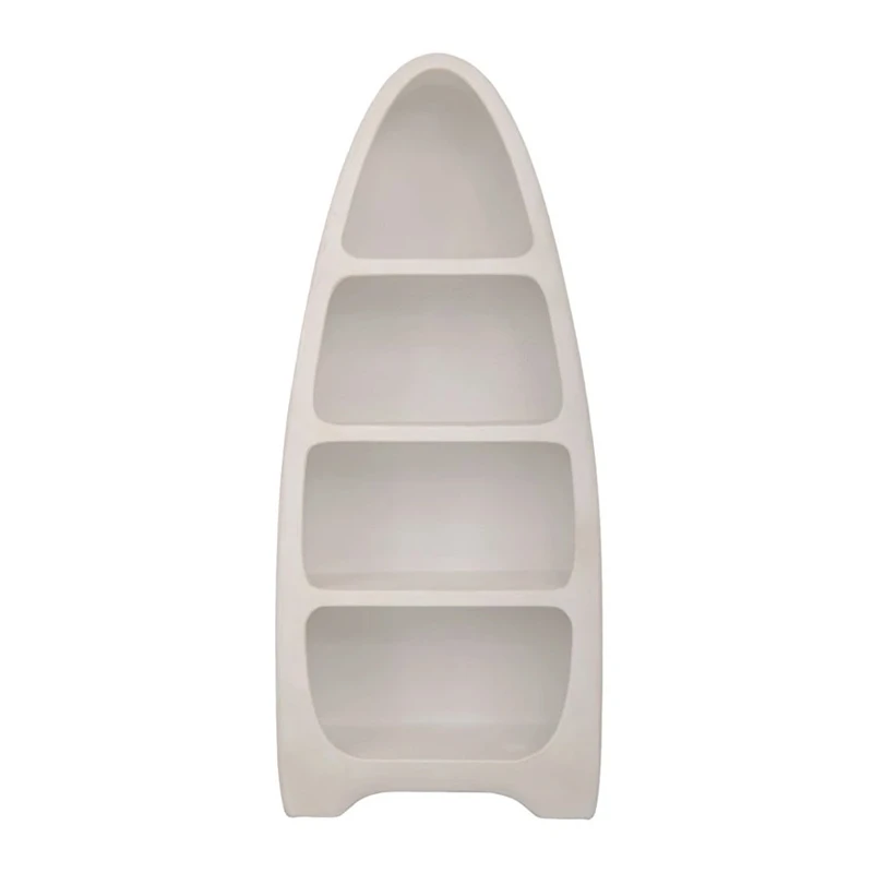 WHITE MDF BOOKSHELF 80X36X190CM