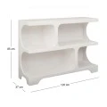 WHITE MDF TV CABINET 120X37X85CM