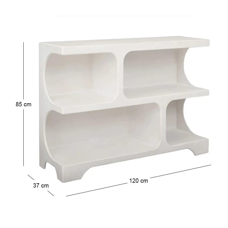 WHITE MDF TV CABINET 120X37X85CM
