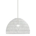 WHITE STRAW PENDANT CEILING LAMP D40Χ26CM