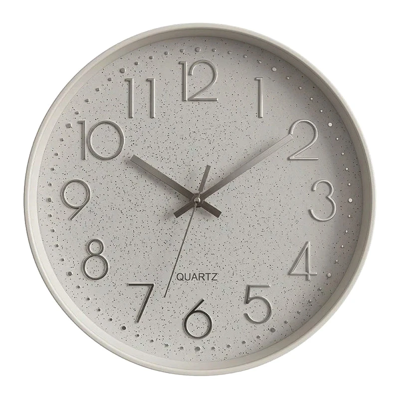 PLASTIC WALL CLOCK IN WHITE COLOR D30,5X4CM