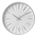 PLASTIC WALL CLOCK IN WHITE COLOR WITH GOLD DETAILS D30,5X4CM