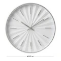 PLASTIC WALL CLOCK IN WHITE COLOR WITH GOLD DETAILS D30,5X4CM