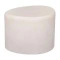 WHITE  MDF SIDE TABLE WITH IRREGULAR SHAPE 50X40X35CM