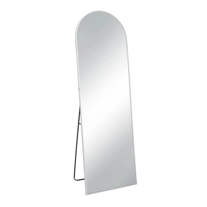 WHITE METAL FLOOR MIRROR D60X180CM