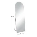 WHITE METAL FLOOR MIRROR D60X180CM