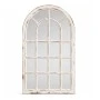 WHITE MIRROR IN AN ARCH SHAPE MADE OF WOOD 55X3X97CM