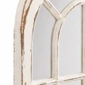 WHITE MIRROR IN AN ARCH SHAPE MADE OF WOOD 55X3X97CM